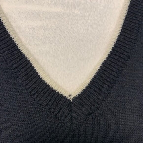 DevFacto Men's Navy & White Medium Vest - Picture 3 of 3